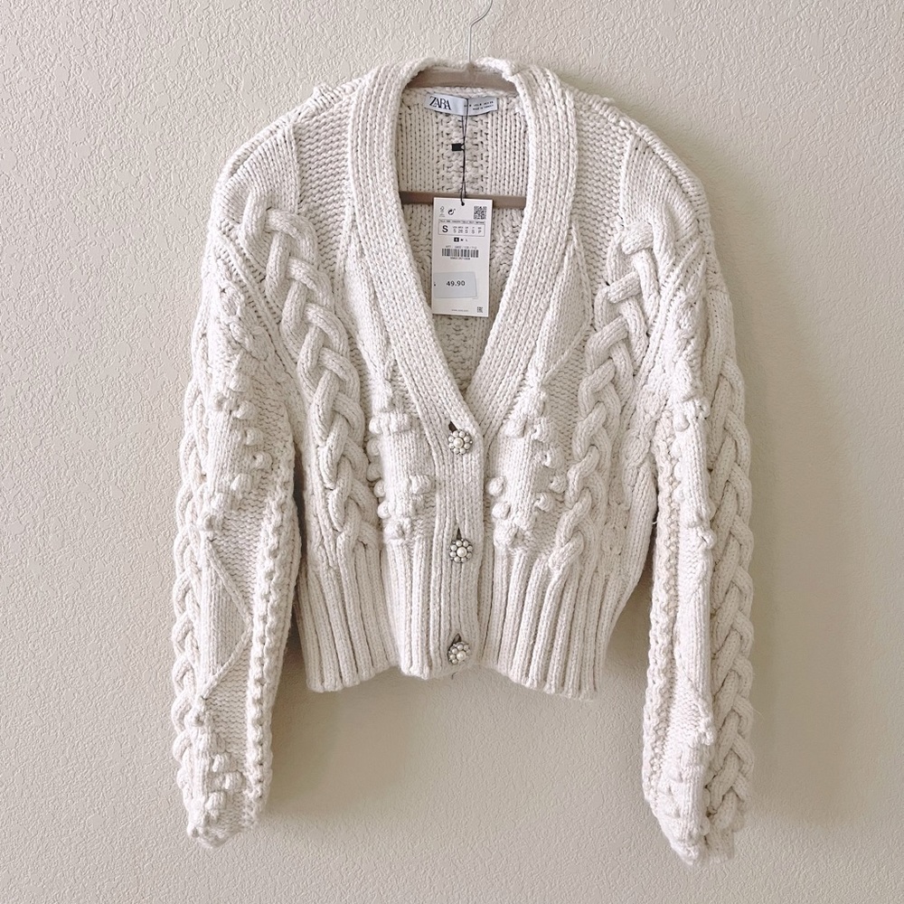 Zara Cardigan w/Pearl Buttons